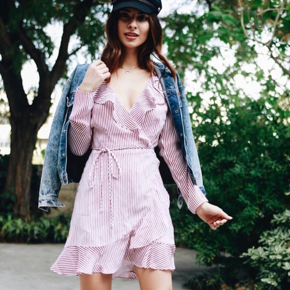 lucy paris wrap dress